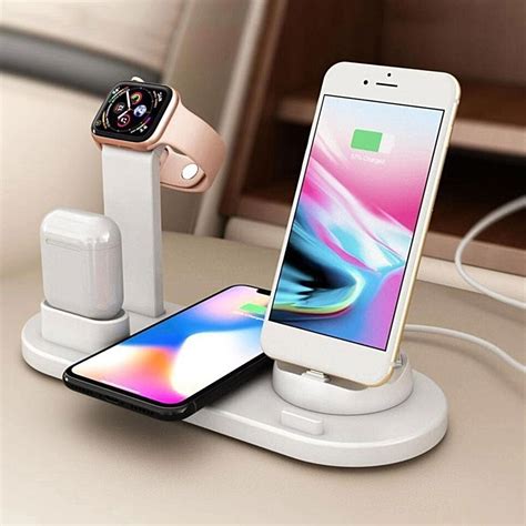 inqi fast wireless charging dock stand station  apple  airpods iphone walmartcom