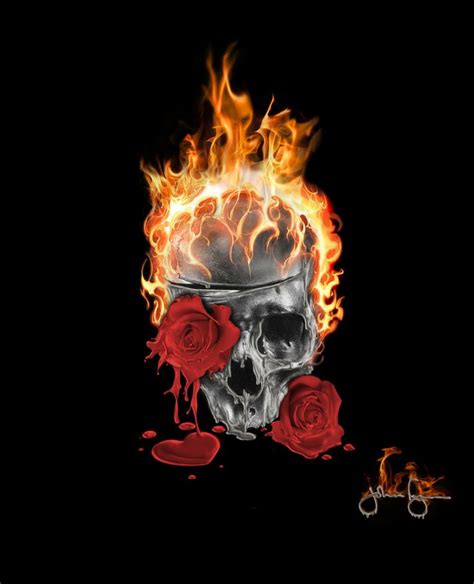 21 best flaming skulls images on pinterest skulls skull