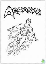Aquaman Coloring Pages Dinokids Close Aqua Man Library Clipart Print sketch template