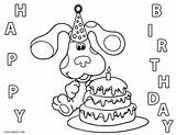 Clues Coloring Pages Birthday Blues Blue Happy Printable Kids Cool2bkids Adults sketch template