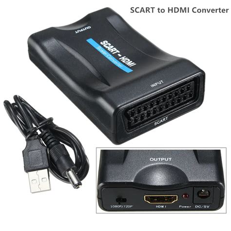 p scart  hdmi hd tv dvd converter adapter mini scart  hdmi digital video audio cables