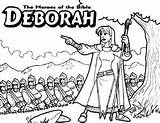 Deborah Barak Debora Biblia Lecciones Dominical Netart Niños Preschool Bíblica Bíblicas Vacaciones Coloringhome sketch template