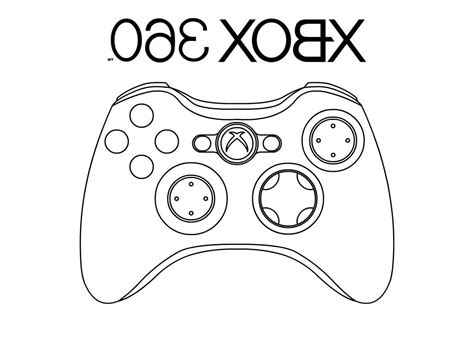 coloring page xbox controller  wallpaper
