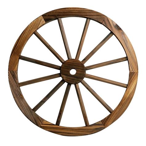 patio premier   wooden wagon wheel  rustic   home depot wooden wagon wheels