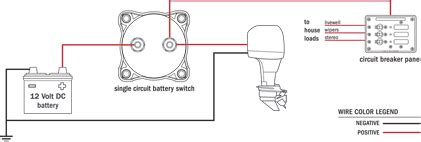 simple wiring diagram  boat single battery battery wiring question  hull truth
