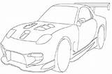 Coloring Pages Mazda Rx7 Sport Sports Rx Tokyo Motor Show Discover sketch template