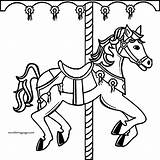Coloring Circus Horse Lunapark Pages Wecoloringpage sketch template