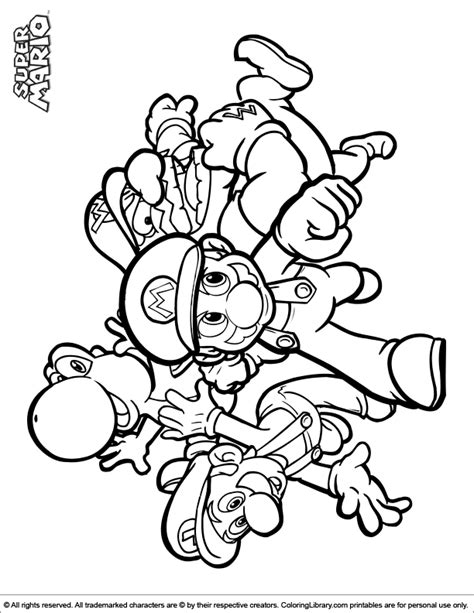 super mario brothers coloring page  coloring library