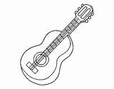 Guitarra Chitarra Acustiche Guitarras Instrumentos Dibuixos Colorir Instruments Clásica Instrumento Colorea Celia Acolore Desenhos Chitarre Musicales Musicals Cordas Cuerda Coloringcrew sketch template