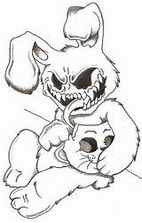 Badass Creepy Thelob Scary Teddy Tattoos Trippy Skizzen sketch template