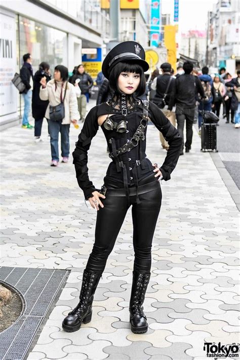 japanese steampunk street style w ozz on and pure one corset works alternative styles moda