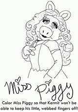 Coloring Piggy Miss Pages Book 2009 sketch template