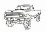 Coloring Pages Truck Drawing Colouring Drawings Chevy Sheets Car Blueprints Trucks Chevrolet Kids 1985 Pickup Gmc Digi Family Stamp Silverado sketch template