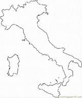 Italy Coloring Map Printable Outline Maps Pages Italian Country Kids Italia Blank Mapa Regions Drawing Outlines Flag Color Easy Quiz sketch template