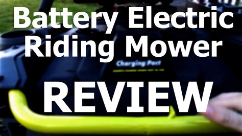 Review Ryobi Rm480e Electric Riding Mower Youtube