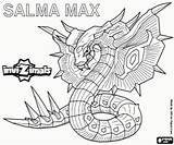 Invizimals Max Coloring Pages Salma Invizimal Oncoloring sketch template