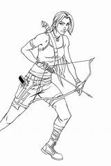 Tomb Raider Coloring Pages Game Template sketch template