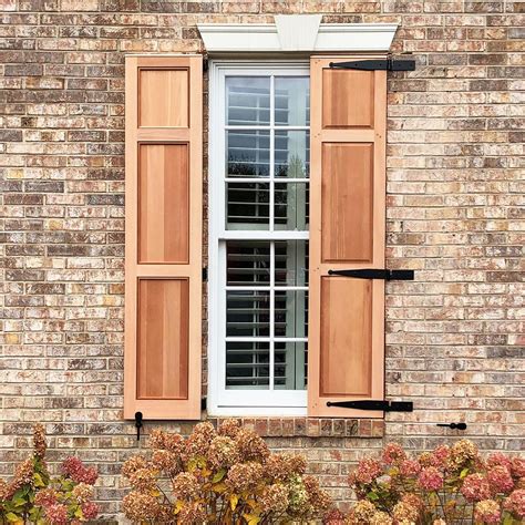 rustic exterior window shutter designs   home timberlane