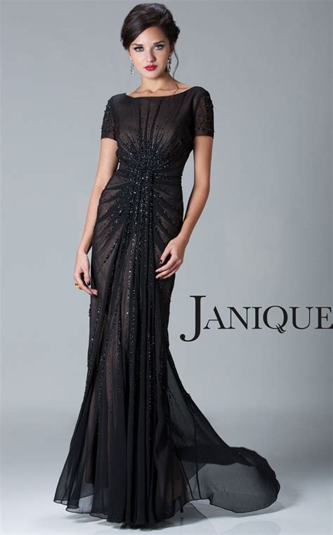 beautiful black dress evening gowns with sleeves evening dresses