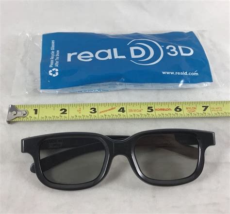 1 pair real d 3d glasses black frame passive for tv movie theaters