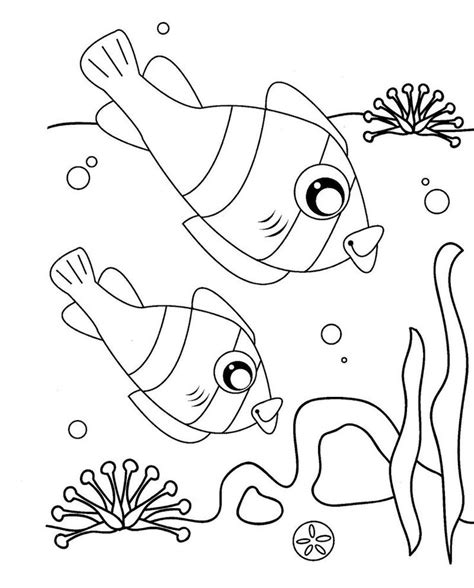 color pages  fish clown fish coloring page coloring pages