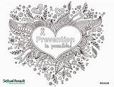 Coloring Pages Sexual Violence Awareness Domestic Ribbon Survivors Kids Print Nsvrc National Self Care Tragedy Practice Ways During When Saam sketch template