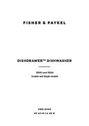 fisher  paykel dddctx  manual