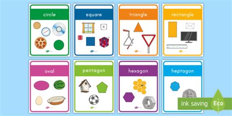 Examples Of 2d Shapes Posters Twinkl Canada Math Resources