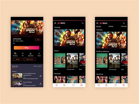 entertainment app redesign  anurag  dribbble