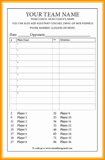 baseball lineup card template excel awesome dugout lineup card template