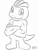Pokemon Machop Coloring Pages Printable Print Drawing Color Supercoloring Categories sketch template