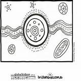 Aboriginal Dot Indigenous Brisbanekids sketch template