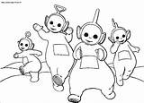 Teletubbies Coloring Pages Kids Print Po Tv Easy Characters Printable Color Justcolor Getdrawings Getcolorings sketch template