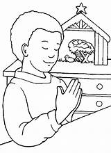 Coloring Praying Kids Source sketch template