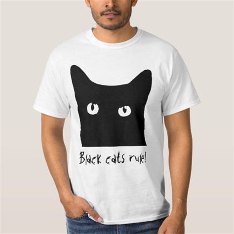 black cat rule t shirt zazzle