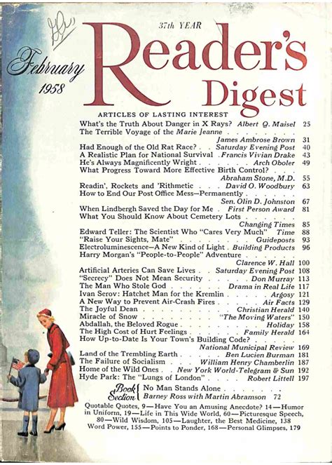 readers digest magazine february