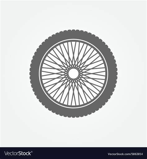 motorcycle wheel logo royalty  vector image
