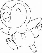 Piplup Coloring Pokemon Pages Getcolorings Color Printable Getdrawings sketch template