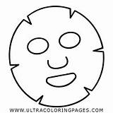Facial Dibujo Mascara sketch template