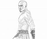 Kratos Pages Coloring Template War sketch template