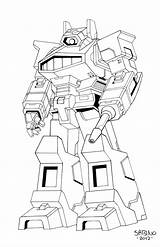 Shockwave G1 Transformer Ajs sketch template