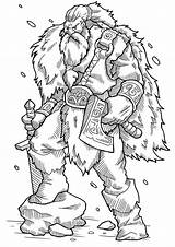 Colorir Vikingo Guerreiro Guerrero Espada Hacha Desenhos Warcraft Guerreiros Decalcar Especiais Pegue Mortos Vivos Podem Crianças sketch template