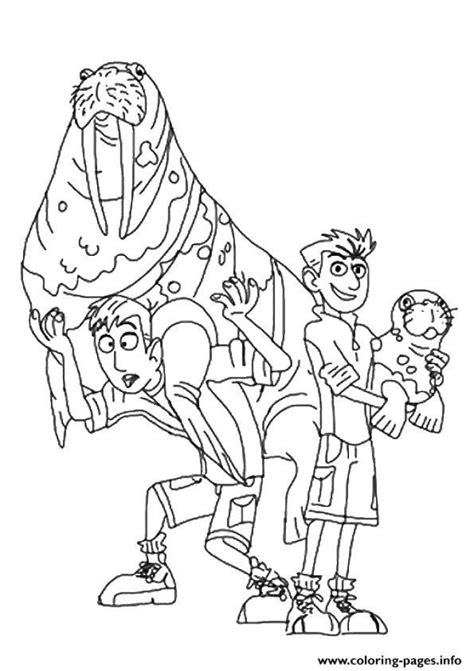 wild kratts coloring pages  hg