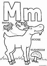 Coloring Pages Words Moose Letter Alphabet Printable Color Drawing Clipart Creator Walking Kids Sheet Line Animal Getdrawings Collection Library Print sketch template