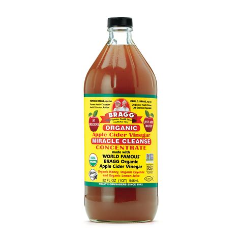 bragg organic apple cider vinegar miracle cleanse concentrate ebay