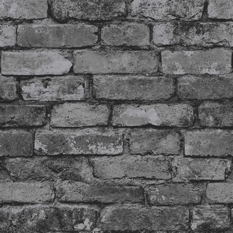 black brick effect wallpaper life styles