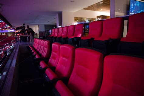caesars arena  changing  red seats  black curbed detroit