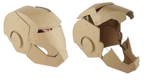 ironman transformers mask hydraulic cardboard youtube