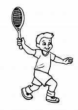 Tennis Coloring Books Pages Last sketch template