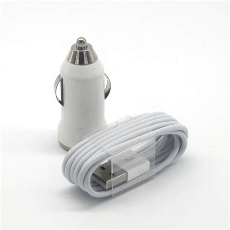 geumxl  set high qulity    white   car charger  pin usb sync date charger cable